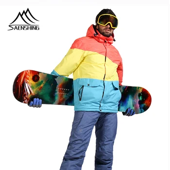 

SAENSHING Snowboard Jacket Men Waterproof Ski Jacket Snow Wear Thicken Warm Outdoor Ski Winter Jackets Skiing And Snowboarding