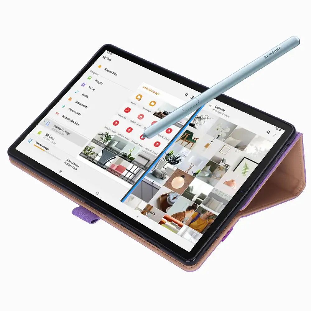 Защитный чехол для планшета в стиле ретро из искусственной кожи для samsung Tab S6 T860 T865 с отделением для карт и функцией сна