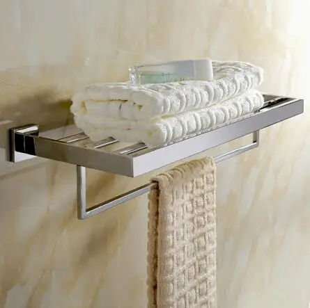 Towel Shelf Vidric SUS 304, нержавеющая сталь, аксессуары для ванной комнаты, набор, зеркальная полировка, держатель для полотенец, держатель для бумаги, полотенце, бар, аксессуары для ванной комнаты EL - Цвет: Towel Shelf
