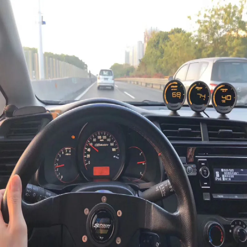 7 цветов Greddi Sirius LCD Racing Gauge Turbo boost скорость вольт температура воды Температура