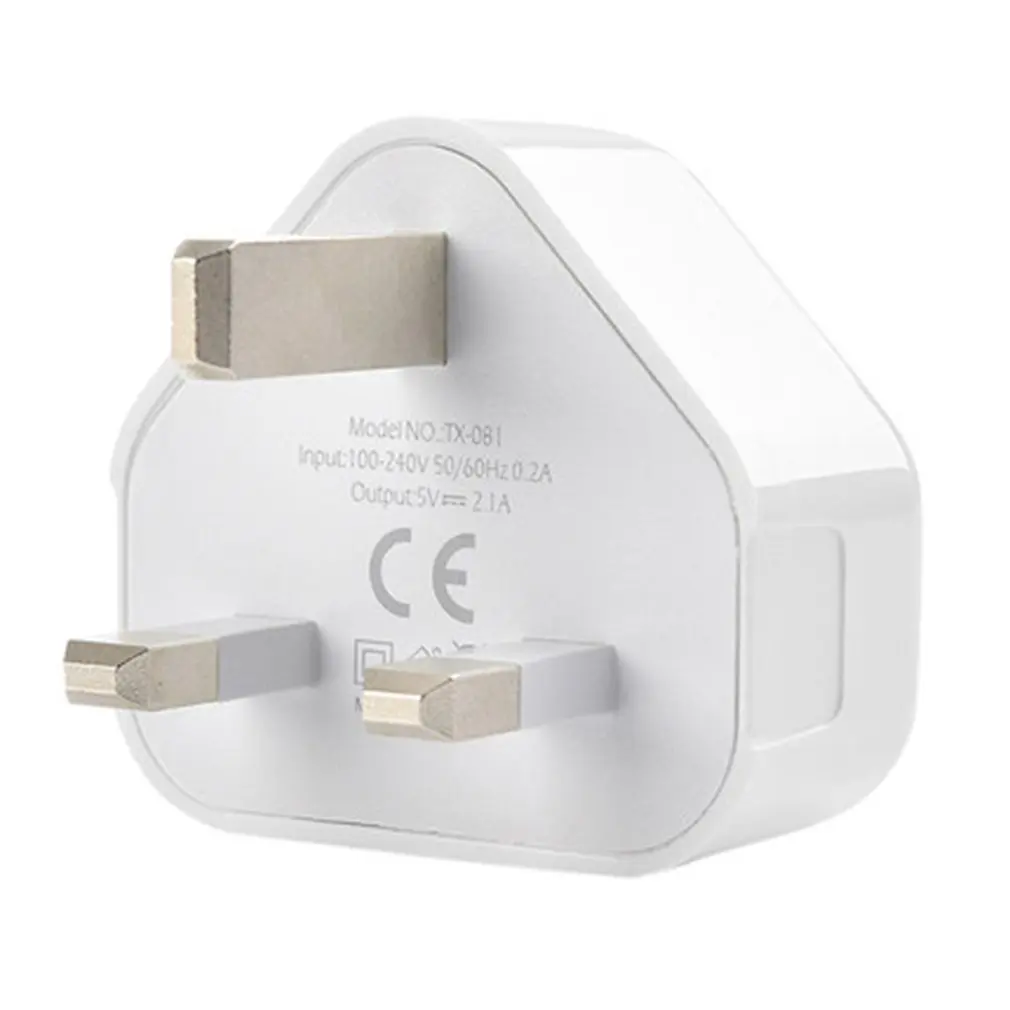 Plug Adapter AC Adapter 5V 2.1A 1A Universal Mini 1/2/3-Port USB Charger Uk Plug For Iphone Samsung Ios Android 3 Pin Wall Adapter Travel Charger