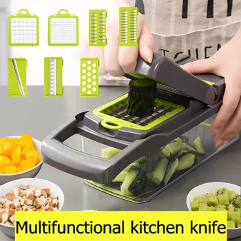 

Upgrade Multifunction Vegetable Cutter Kitchen Gadgets Garlic Press Steel Blade Potato Peeler Carrot Grater Kitchen Accessories