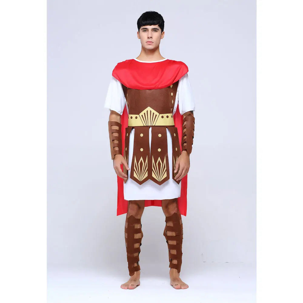 Adult Men Greek Roman Warrior Gladiator Costume Knight Julius Caesar Costumes Halloween Carnival Mardi Gras Fancy Dress Umorden cosplay costume men festival costume set men medieval costume