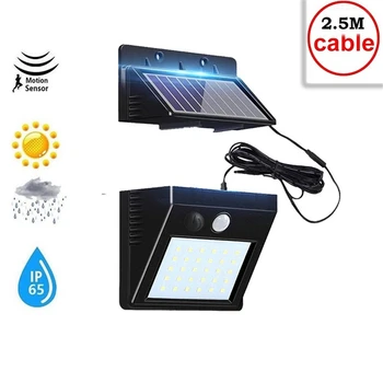 

30 LED Outdoor Solar Light Waterproof PIR Motion Sensor Emergency Security Light Solar Powered Wall Lamp For Yard Garden Street