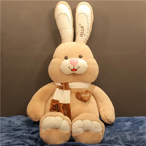 Fancytrader 59'' JUMBO Kawaii Giant Stuffed Rabbit Plush Toy Doll Cute Anime Bunny Hugging Pillow for Girl Gift Decoration 150cm (8)