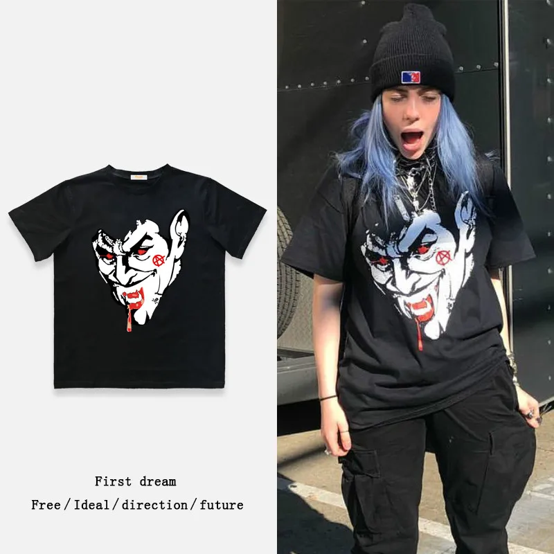 Billie Eilish T Shirt Men Hip Hop 