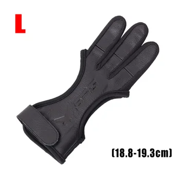 

3 Finger Archery Finger Glove Protector Arrow Artificial leather Thick