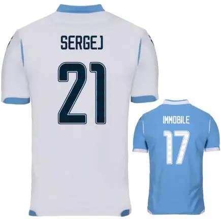 Высокое качество новая Lazio Домашняя Джерси Lazio от Джерси Camisa футбольная рубашка взрослая футболка