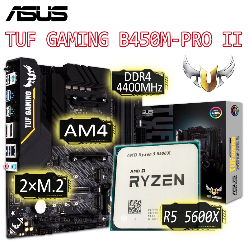 AMD Ryzen 5600X R5 5600X CPU ASUS TUF GAMING B550M PLUS (WIFI