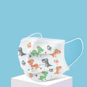 

Children Kawaii Face Masks 3 Layer Daily Cotton Mouth Mask Boys Girls Anti Dust Flu Disposable Mouth Respirator Breathable STOCK