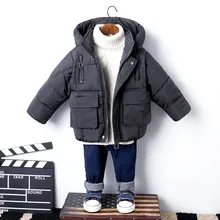 Хлопковая куртка для мальчиков и девочек; модная хлебная куртка