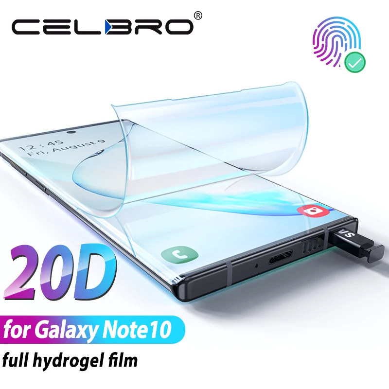 

20D Soft Hydrogel Film for Samsung Galaxy Note 10 Plus Screen Protector Not Glass Protective Film for Samsung Note10 Note 10+