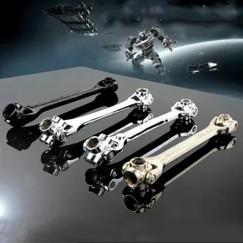 

8 in 1 multi Ratchet Socket wrench 8mm-21mm Two head with Spline Bolts Universal Torx 360 degrees Car Bicycle Repair Toolset