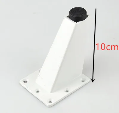 white 10cm 8 см-10 см корпус из алюминиевого сплава ножки регулируемая высота ножки для офисной мебели диван-кровать Нескользящая поддержка ноги оборудование - Цвет: white 10cm