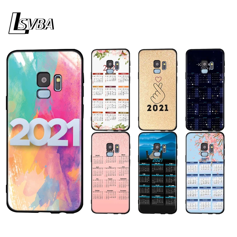 Силиконовый чехол 2021 с календарем для Samsung Galaxy A9 A8 A7 A6 A6S A8S Plus A5 A3 Star 2018 2017 2016