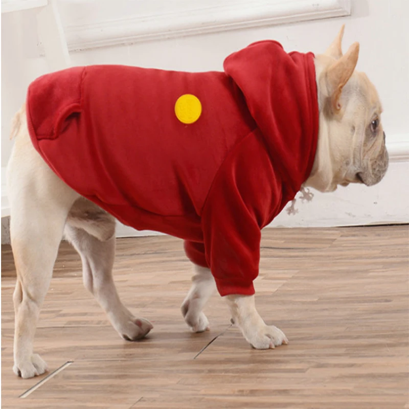 New Pet Jacket Casual Autumn And Winter Dog Clothes Solid Color Sweater Jacket Small Milk Dog Costume