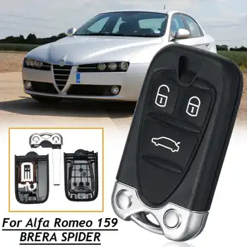 

3 Button Remote Smart Car Key Shell For Alfa ROMEO 159 Brera 156 Spider Replacement Key Case Cover Fob Emergency Blade