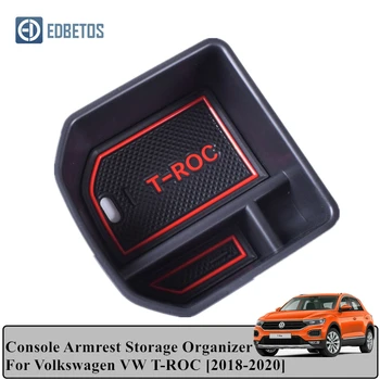 

T-ROC 2018 2019 2020 Armrest Storage Box Container For Volkswagen T-ROC Front Floor Storage Box For VW T-ROC Storage Organizer