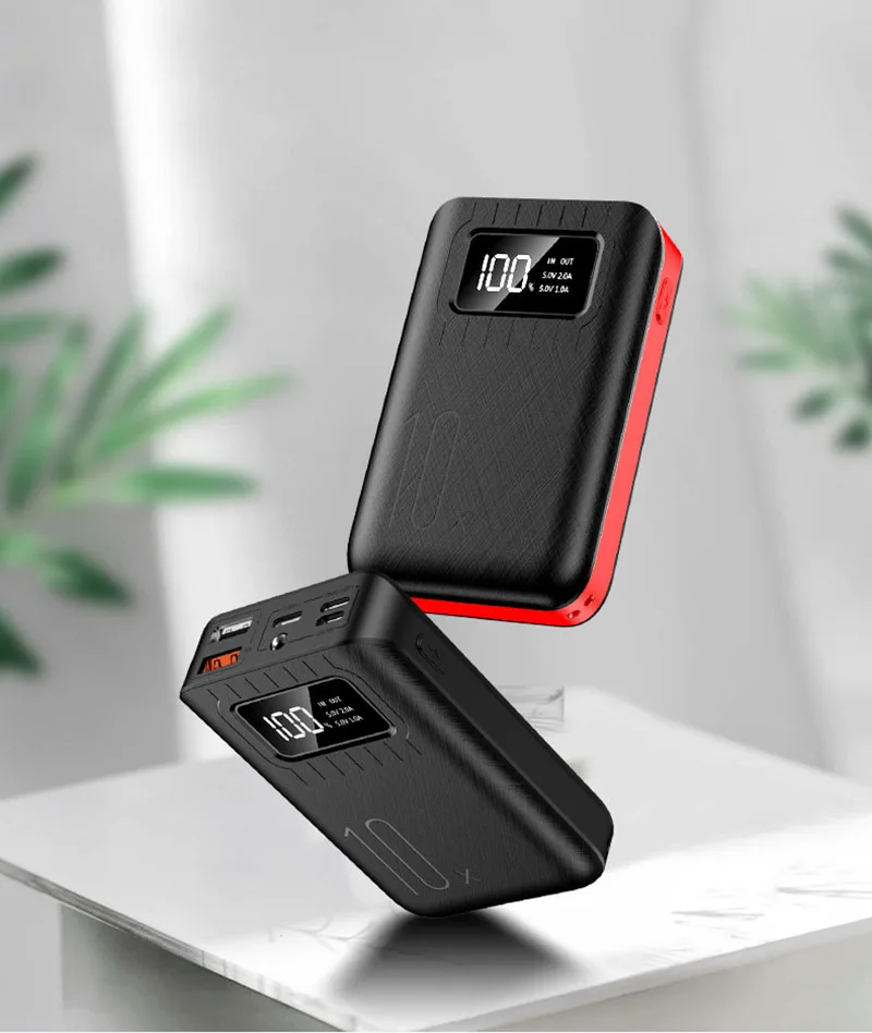 10000 мАч mi ni power Bank портативное зарядное устройство Внешняя батарея повербанк Быстрая зарядка двойной USB светодиодный блок питания для Xiaomi mi 9 iPhone