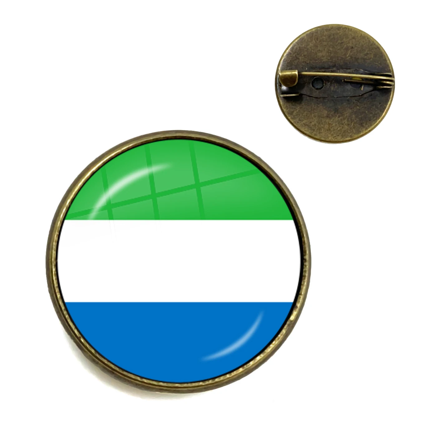 4 Национальные Броши с флагом Trinidad, Sierra leone, Jamaica, guana, Ghana, UK, libia, ESTINA, Индия стеклянные кабошоны для воротника для женщин - Окраска металла: 4