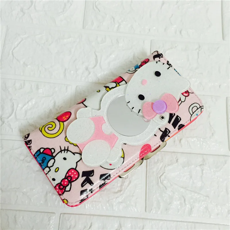 Модный женский короткий кошелек с рисунком HELLO KITTY, милый персональный Детский кошелек, цветная женская кожаная сумка высокого качества