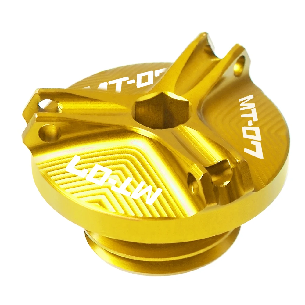 gold M20* 2,5 Машинное масло наполнитель Кепки заглушка винт крышки бак Кепки ручек болтов гаек винтов для YAMAHA MT-07 MT07 MT 07 - Цвет: gold