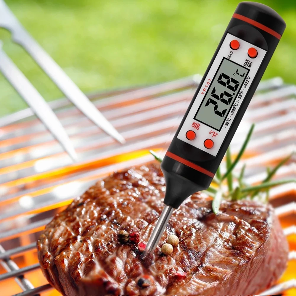 Digital Food Thermometer Kitchen For Meat BBQ Water Milk Oil Convenience Electronic Oven Cooking Temperature Probe Tools digital thermometer digital kitchen thermometer meat thermometer barbecue thermometer probe thermometer digital meat thermometer