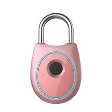 Portable Smart Fingerprint Lock Electric Biometric Door Lock USB Rechargeable IP65 Waterproof Home Door Bag Luggage Lock