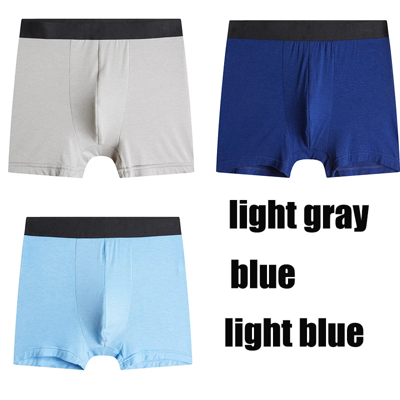 3 different 6 3 шт./лот нижнее белье мужские боксеры homme Ropa Interior Hombre трусы дышащее волокно из бамбука Мужские трусы боксеры нижнее белье модал - Цвет: 3 different 6