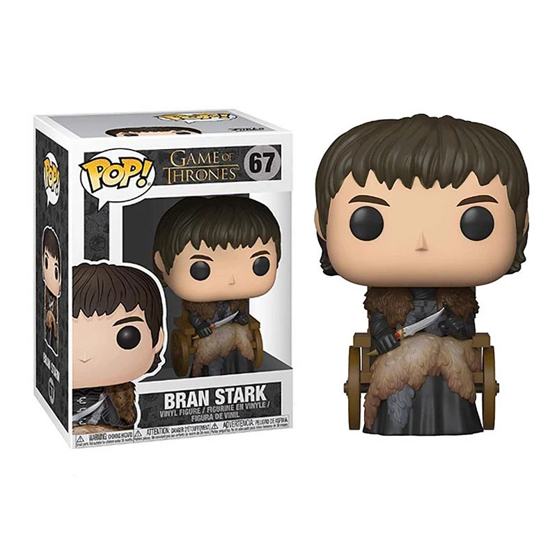 FUNKO POP New Game of Thrones Bran Stark 67# Action Figures Model Collection Toys for Children Boy Christmas Birthday Gifts - Цвет: with box