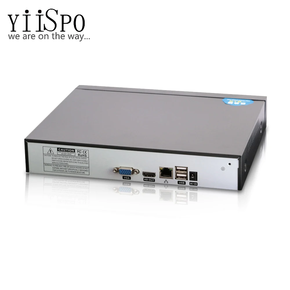 Yispo 1080P 4CH CCTV NVR для ip-камеры Обнаружение движения Onvif H.264 HDMI выход P2P 2.0MP HD NVR CCTV телефон вид Xmeye