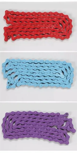 Chaîne BMX KHE 1/2" X 1/8" Rouge – Chaîne Solide Pour Votre BMX