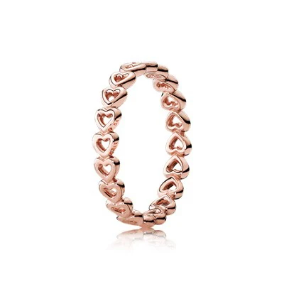 Новинка 925 пробы Серебряное модное индивидуальное популярное очаровательное Оригинальное розовое Золотое кольцо подходит для женщин ювелирное изделие с фабрики - Окраска металла: rose 9