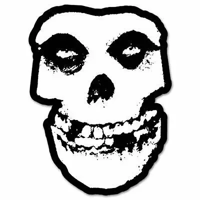 Классическая виниловая наклейка Misfits с изображением черепа данзига рок-группы |