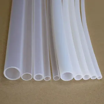 

PTFE Tube White ID 7mm x 9mm OD F46 Insulated Heat Protect Transmit Hosing Rigid Pipe Temperature Corrosion Resistance 600V