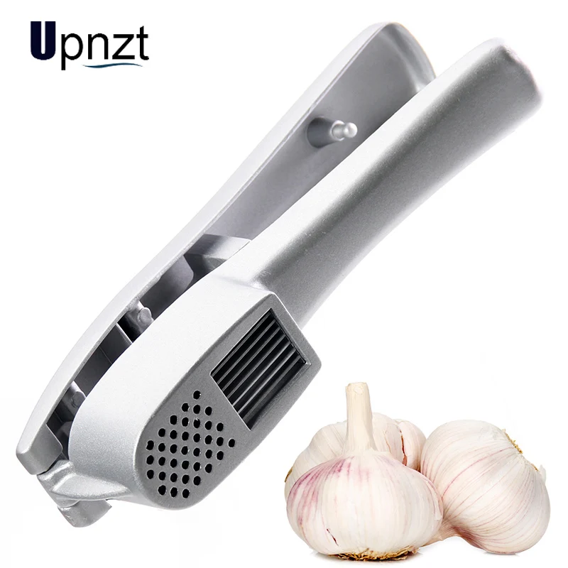 Пресс для чеснока и овощерезка 2 в 1 Алюминий Чеснок имбирный мясорубка слайсер с