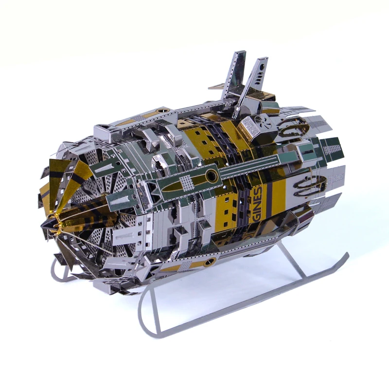 

2019 Microworld 3D Metal Puzzle Power Engine machine model DIY 3D Laser Cut Assemble Jigsaw Toys ecoration GIFT For Children