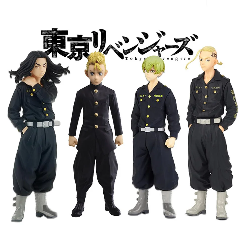 【Ready Stock】16CM Anime Tokyo Revengers Action Figure Manjiro Sano Chifuyu Matsuno Takemichi Hanagaki Figurine Manga