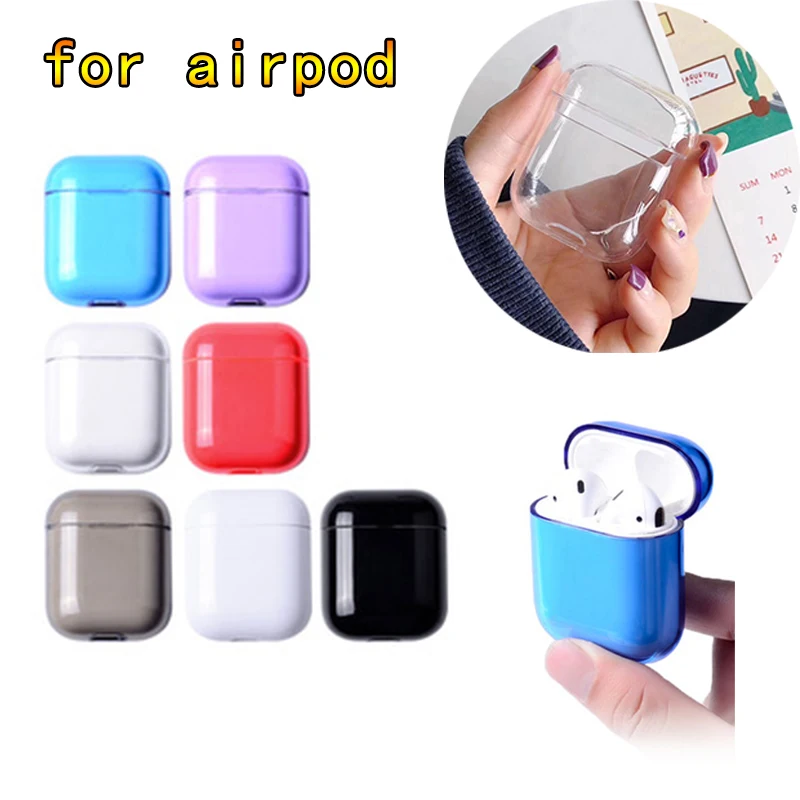 Чехол для AirPods карамельного цвета милый прозрачный чехол гарнитура тонкий