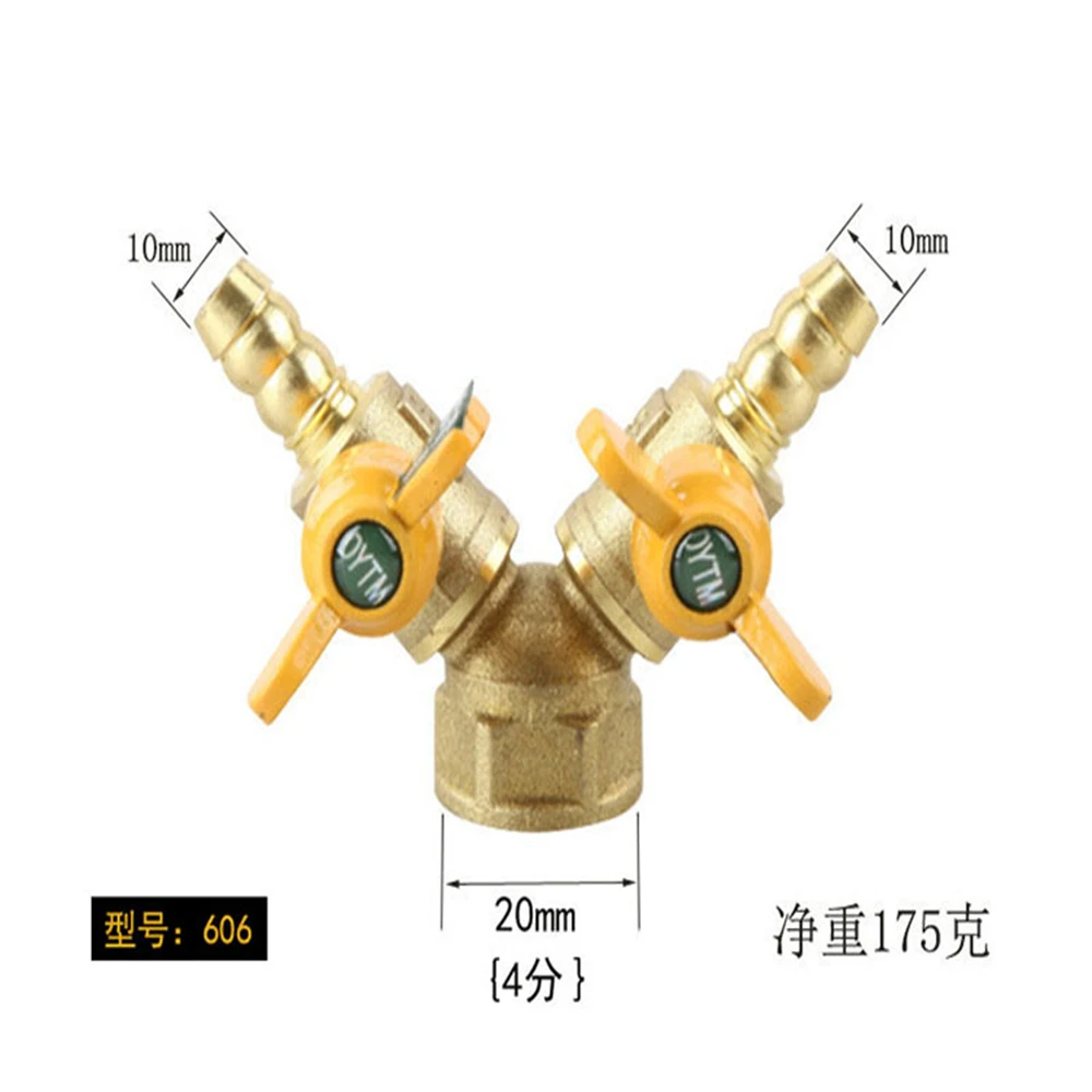 All Copper 4 Points Gas Valve Copper Ball Valve Core Inner And Wire Tee Gas Natural Switch Ball