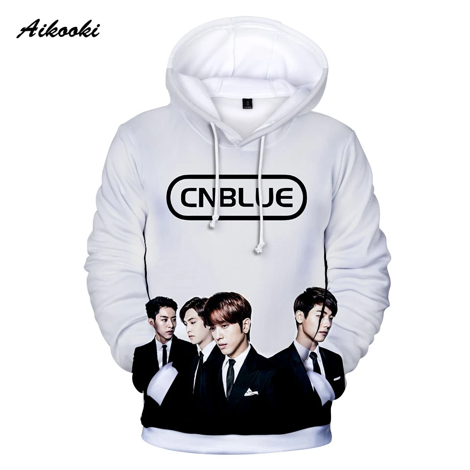 Sudadera con de CNBLUE para niños y adolescentes, con estampado 3D, banda de Rock de Corea, código de azul|Sudaderas con capucha y sudaderas| - AliExpress