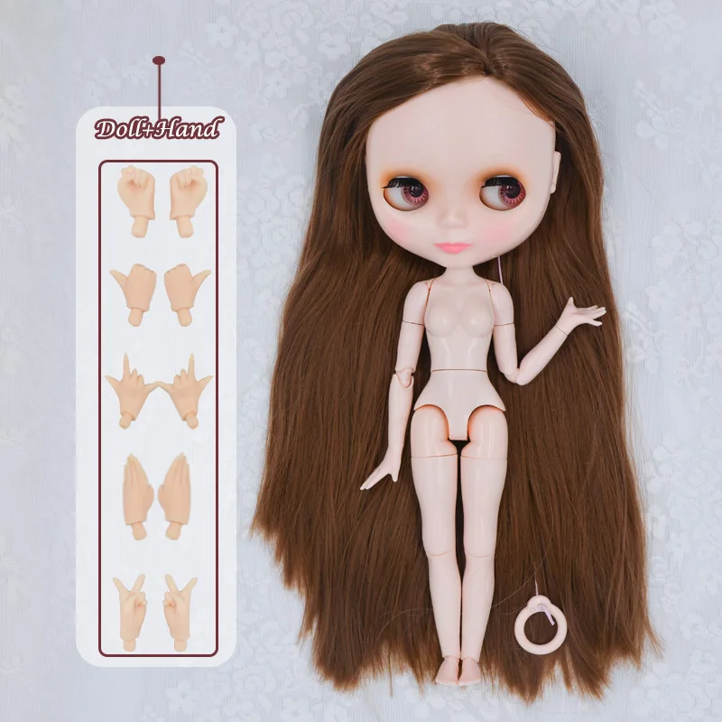 Куклы блайз Нео-кукла NBL кукла блайз индивидуальные блестящие лицо, 1/6 BJD кукла на шарнирах Ob24 кукла blyth для девочек, игрушки для детей NBL13 куклы бжд - Цвет: HNBL18