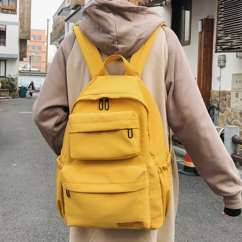 New Waterproof Nylon Backpack for Women Multi Pocket Travel Backpacks Female School Bags Teenage Girls Bookbag Mochilas | Багаж и сумки