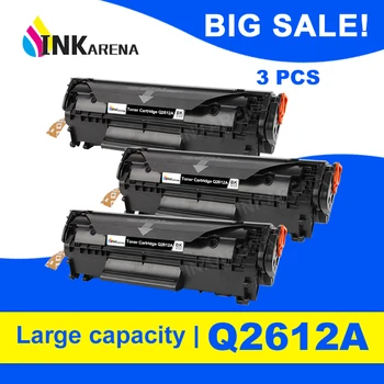 

INKARENA 3PCS Q2612A q2612 2612a 12a 2612 Compatible Toner Cartridge For HP LaserJet LJ 1010 1020 1015 1012 3015 3020 3030 3050