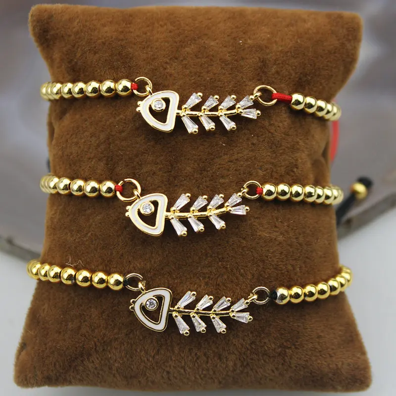 Регулируемый 10 шт./лот стиль cz браслет, модный кубический цирконий микро проложить Шарм Кулон, браслет ювелирные изделия