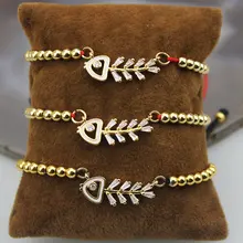 Регулируемый 10 шт./лот стиль cz браслет, модный кубический цирконий микро проложить Шарм Кулон, браслет ювелирные изделия