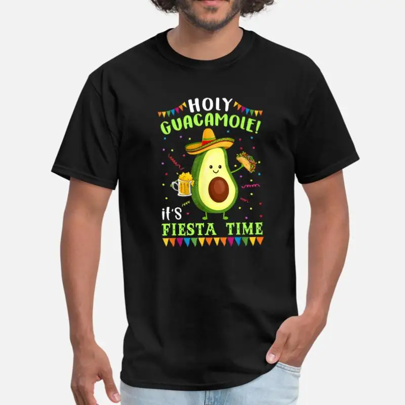Holy Guacamole It S Fiesta Time футболка для мужчин Мужская футболка женская классическая Harajuku футболка для мужчин s короткий рукав хип-хоп