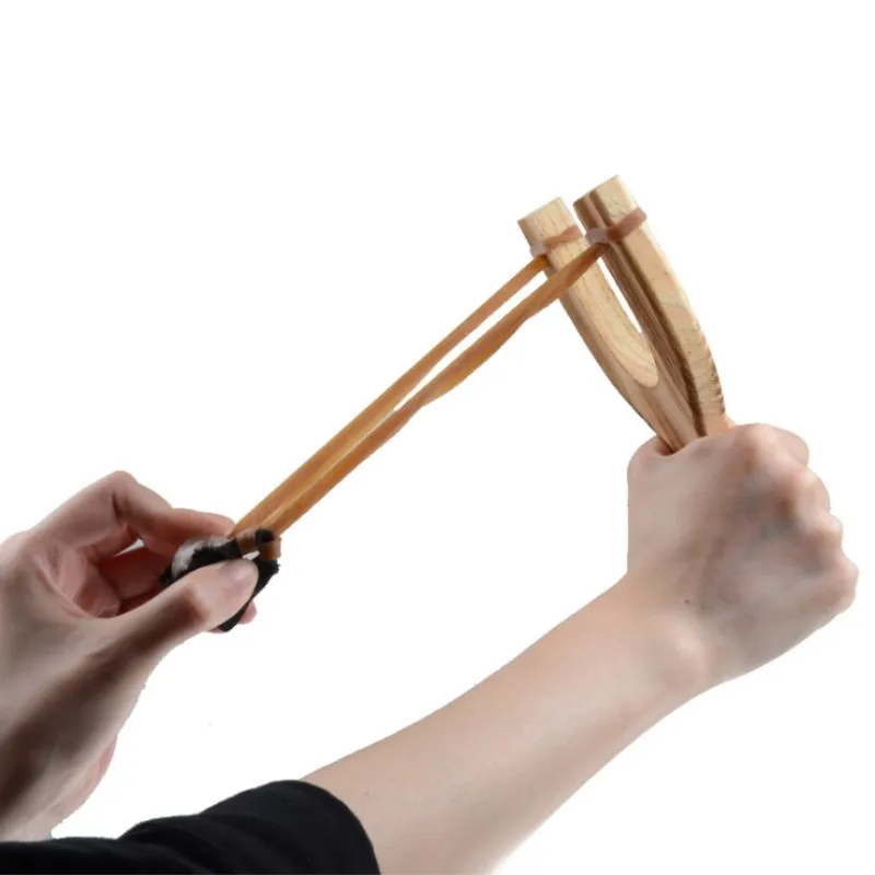 

2020 new Powerful Slingshot Rubber Band Catapult Slingshot Toys Slingshot Wood Made Game Tool Outdoor Sports Accessories