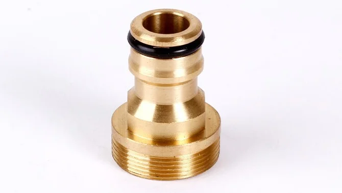 

50Set 23mm Hose Quick Connector Brass Threaded Garden Water Connector Tube Fitting Tap Adapter (gold)
