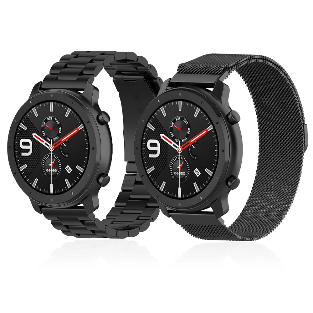 2 шт./партия Металлическая петля для Huami Amazfit GTR 47 мм 42 мм ремешок для samsung watch 46 мм S3 Active huawei GT браслет ремешок для часов